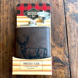 Embossed Flask Saddlebred Outdoors 8oz